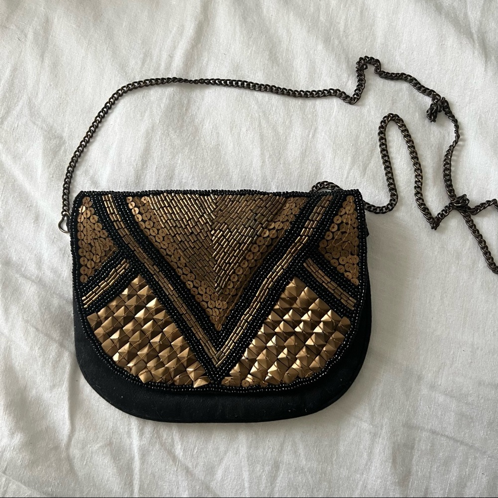 F21 Beaded Crossbody Bag